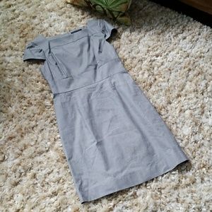 {BR} cap sleeve work dress
